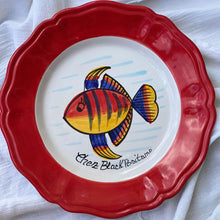 Load image into Gallery viewer, 6 Chez Black plates - Small diameter