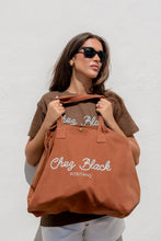Load image into Gallery viewer, Chez Black beach bag - Brown
