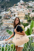 Load image into Gallery viewer, Chez Black beach bag - Sand

